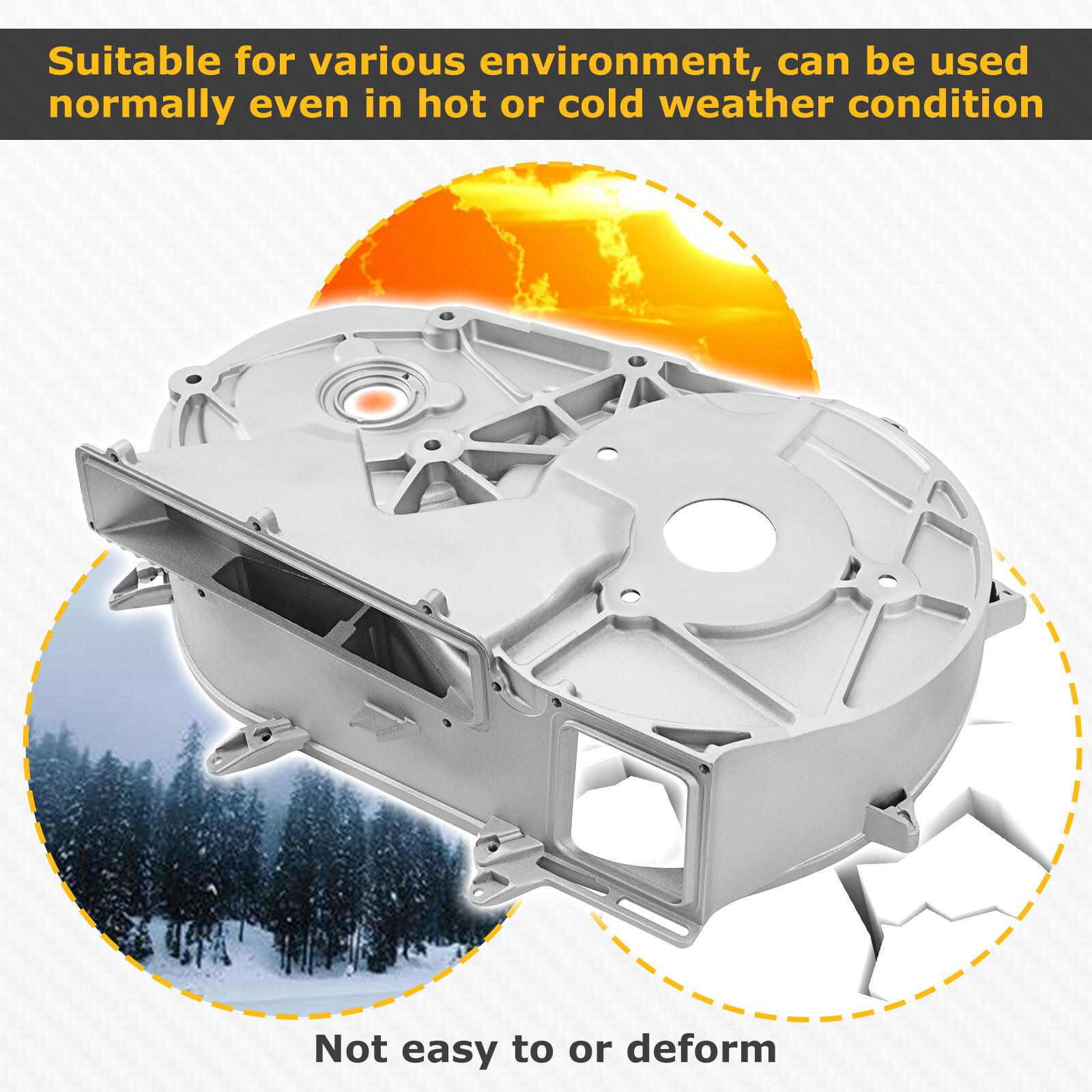 Inner Clutch Cover Aluminium For Polaris RZR Turbo S 2019 2020 2021 #5142589