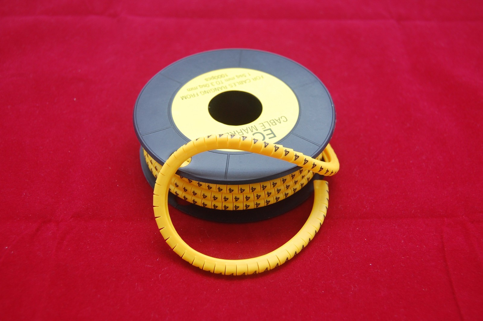 10000PCS For 1.5-3mm2 wire EC-0 Cable Markers Number 0-9 soft PVC 10 Rolls