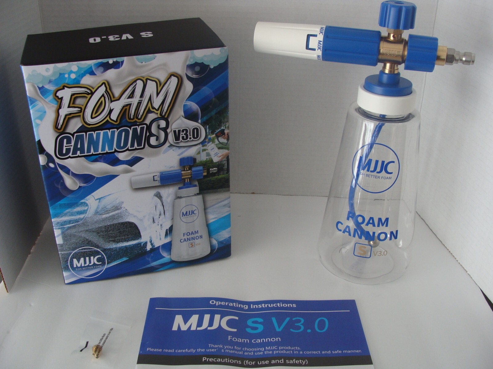 Factory MJJC Foam Cannon S V3.0 with 1/4″ Quick Connector Adapter BRAND NEW