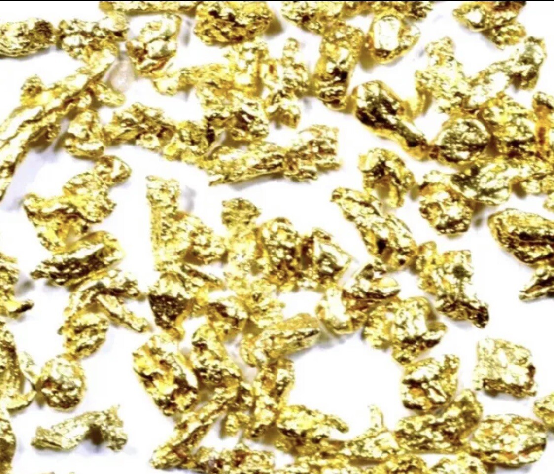 (1) HAND PICKED #12 MESH ALASKAN YUKON BC NATURAL PURE GOLD NUGGET (#G120)