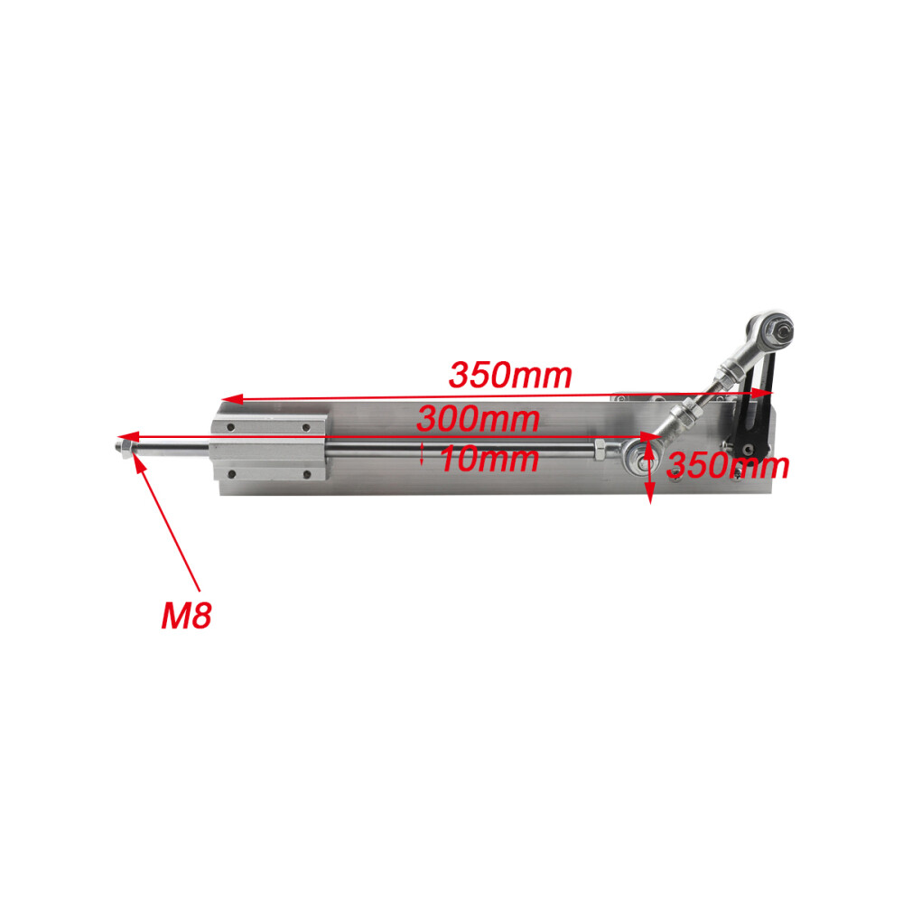 Reciprocating Cycle Linear Actuator Telescopic Motor Adjustable 24V 150mm 120RPM