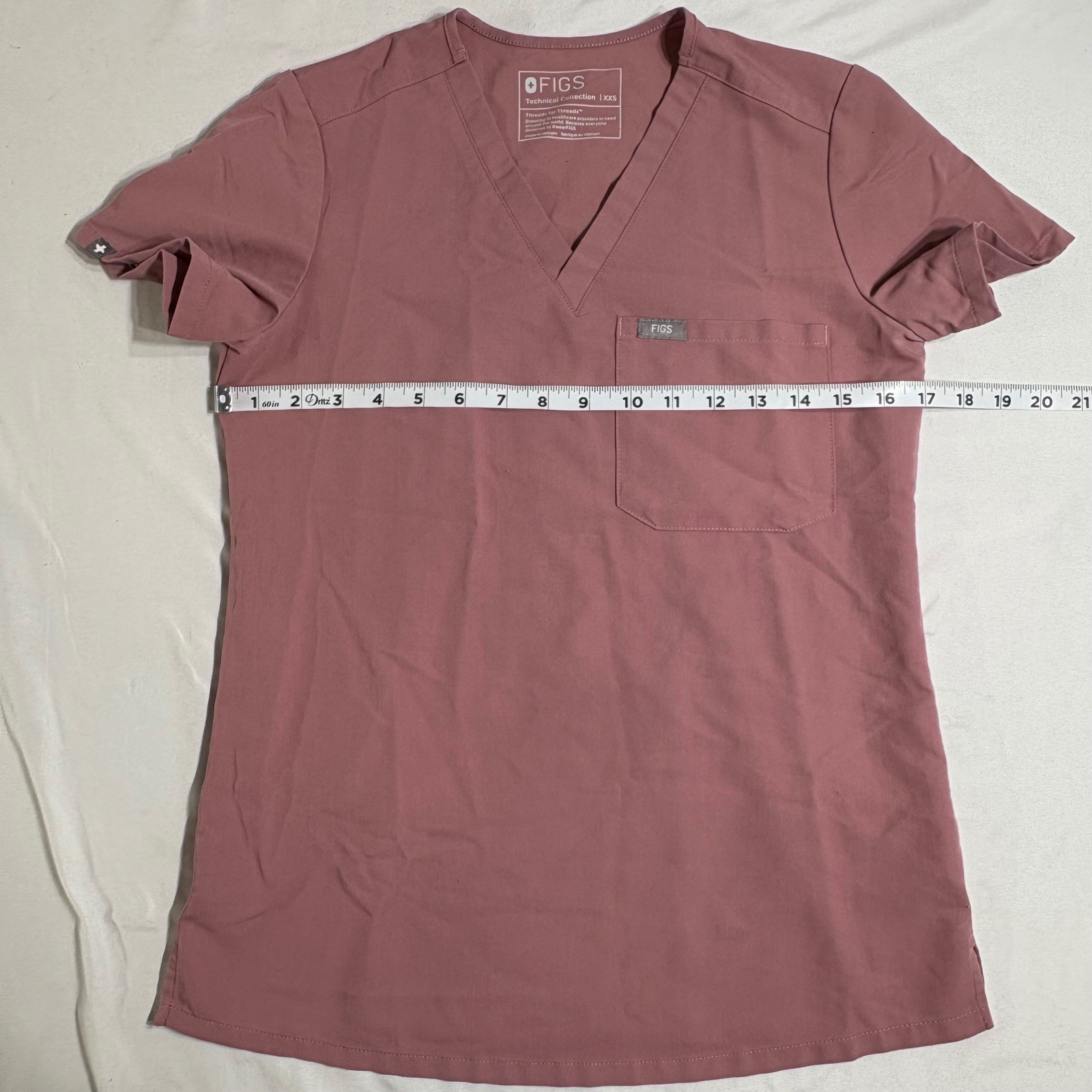 FIGS Scrub Set Women XXS Mauve Casma Top Zamora Jogger Pant Technical Collection