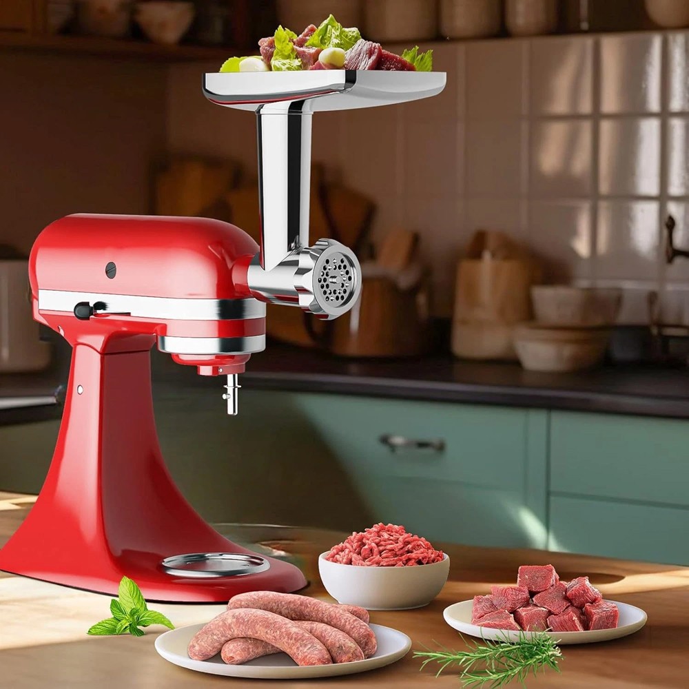 Kitchen Food Meat Grinder Sausage Stuffer Attachment For Kitchen-Aid Stand Mixer