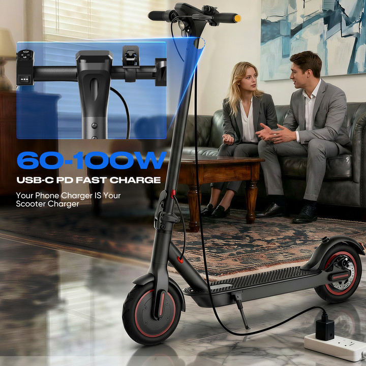 2026 Adult Electric Scooter Foldable Long Range High Speed 25KM/H Urban Commuter