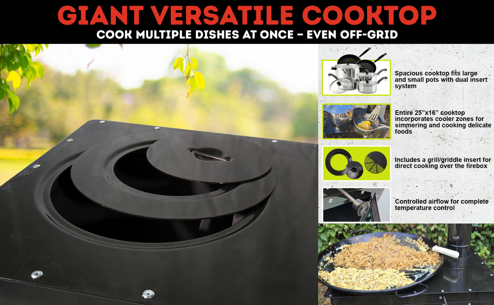 Stonehouse Forge "Trailblazer" Cookstove/Woodstove with Oven