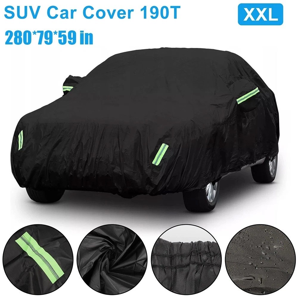 Heavy Duty Waterproof Full Car Cover All Weather Protection Outdoor Dustproof US