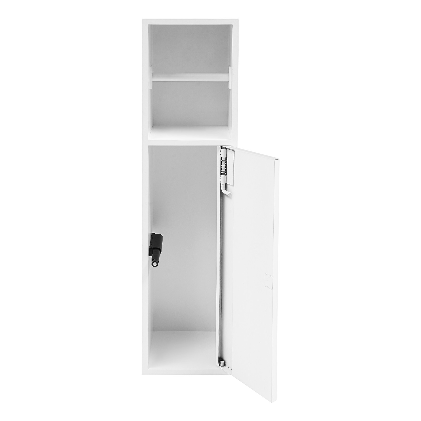 2-Tier Recessed Shower Niche Toilet Shelf Wall-inserted Bathroom Storage Cabinet