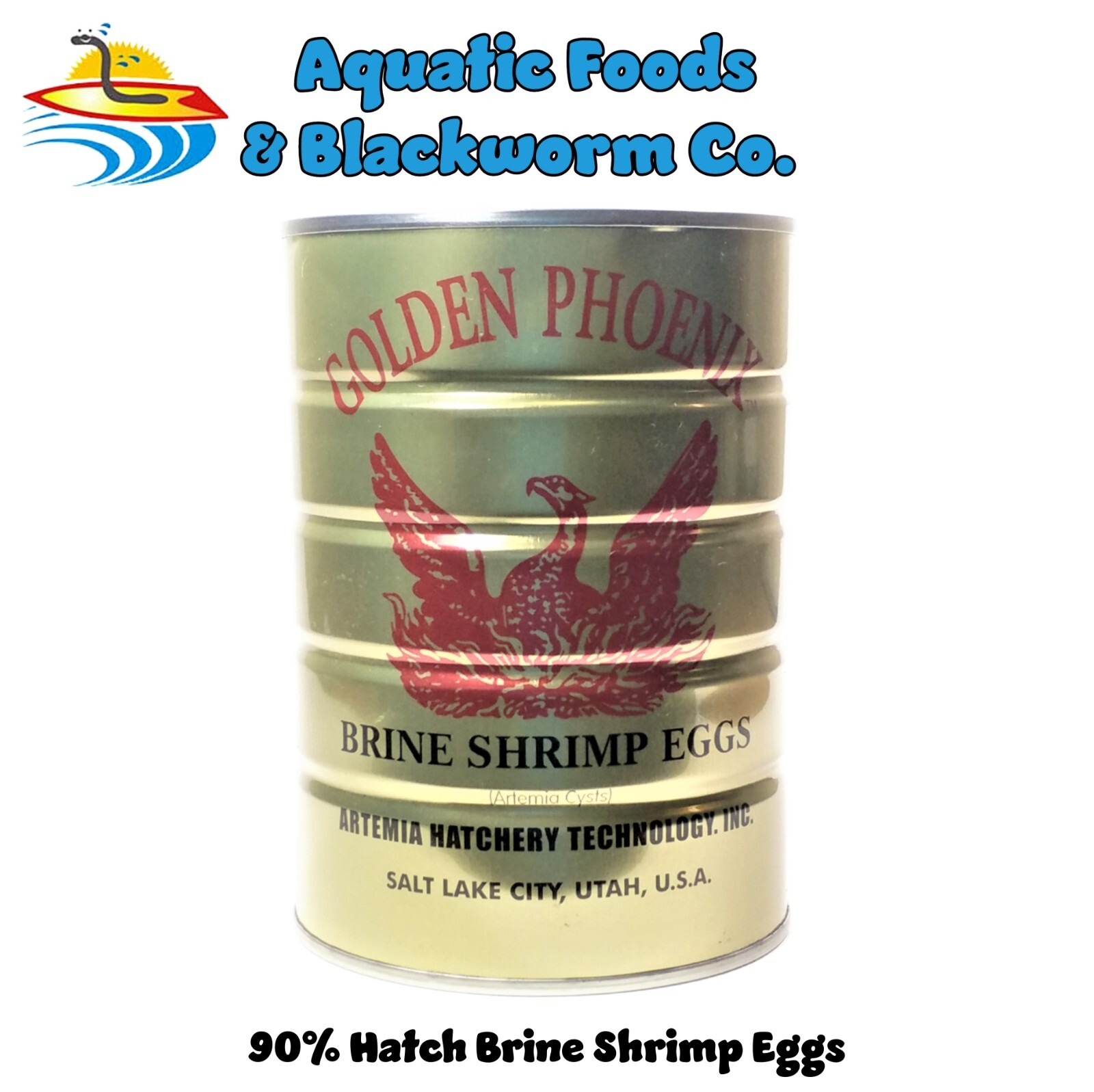 12 x 1-lb  Premium Grade 90% Hatch Great Salt Lake Brine Shrimp Eggs, Artemia