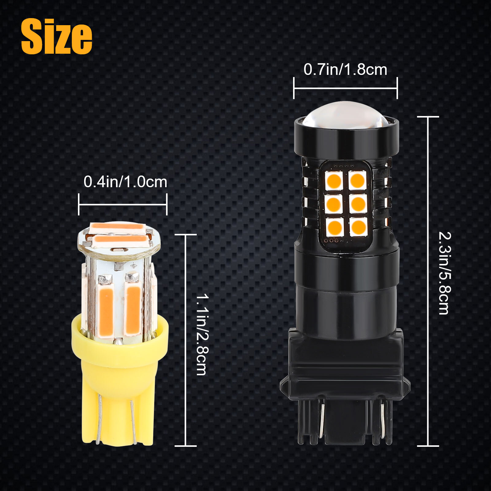 4x Amber LED Turn Signal Light + Side Marker Bulb For Chevy Silverado 1500 Tahoe