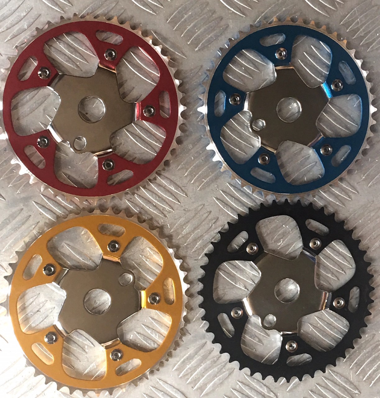 Alloy/Steel Sprocket 44T 1/2"x1/8 Bicycle Chainring BMX Cruiser Bike 4 Colors