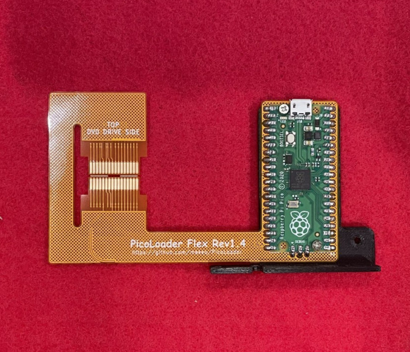Picoloader Cable Pi Pico Presoldered with 3D Print Mount Kit