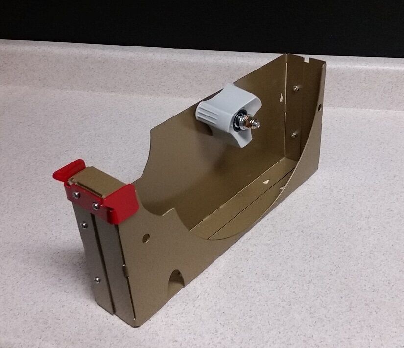 10 inch tape dispenser 2" wide 3" core. Packaging tape dispenser commercial duty