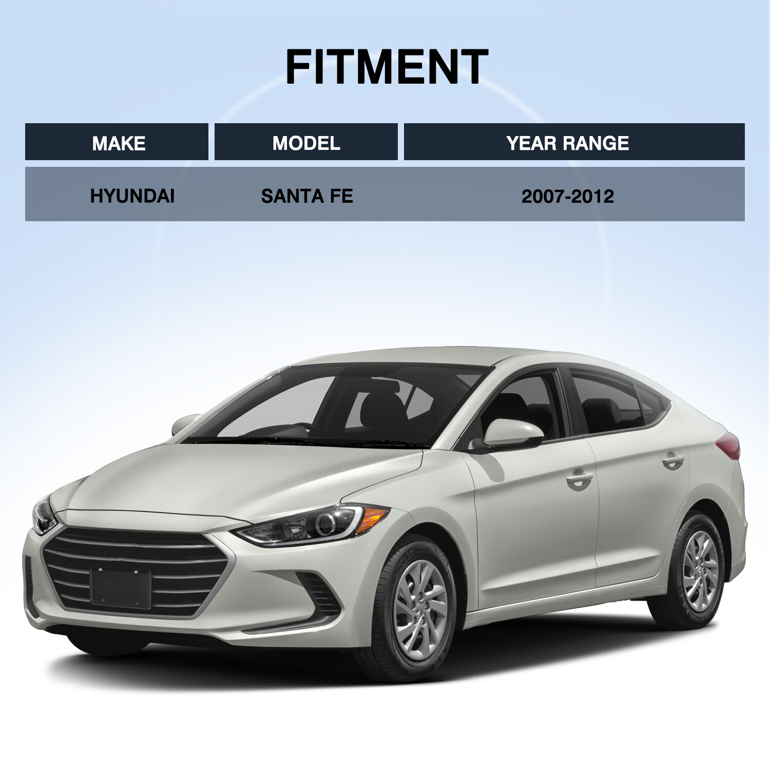 W/Bulbs For 2017 2018 Hyundai Elantra Projector Headlights Assembly Left & Right