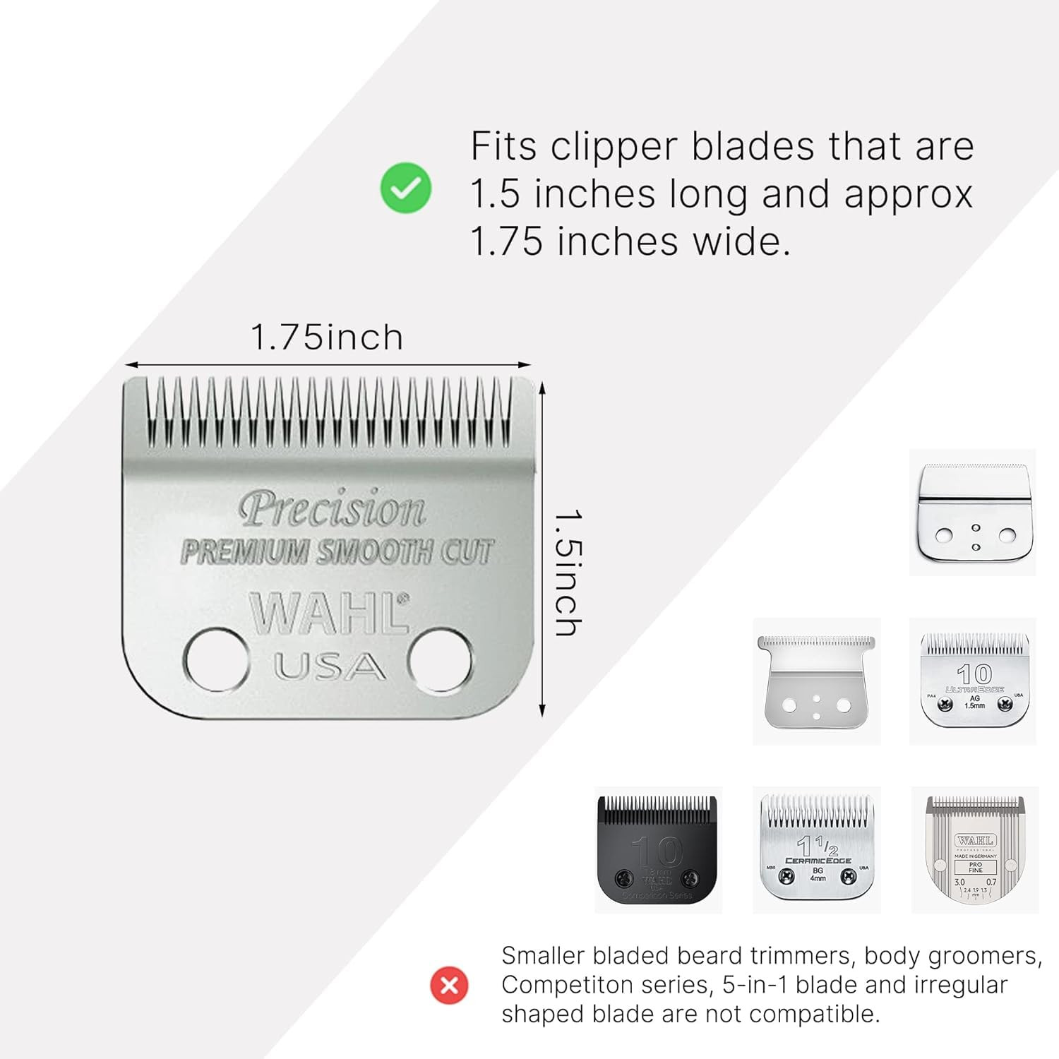 Professional for Wahl Clipper Guards Set, 10 Pcs Coded Cutting Guides #3170-400-