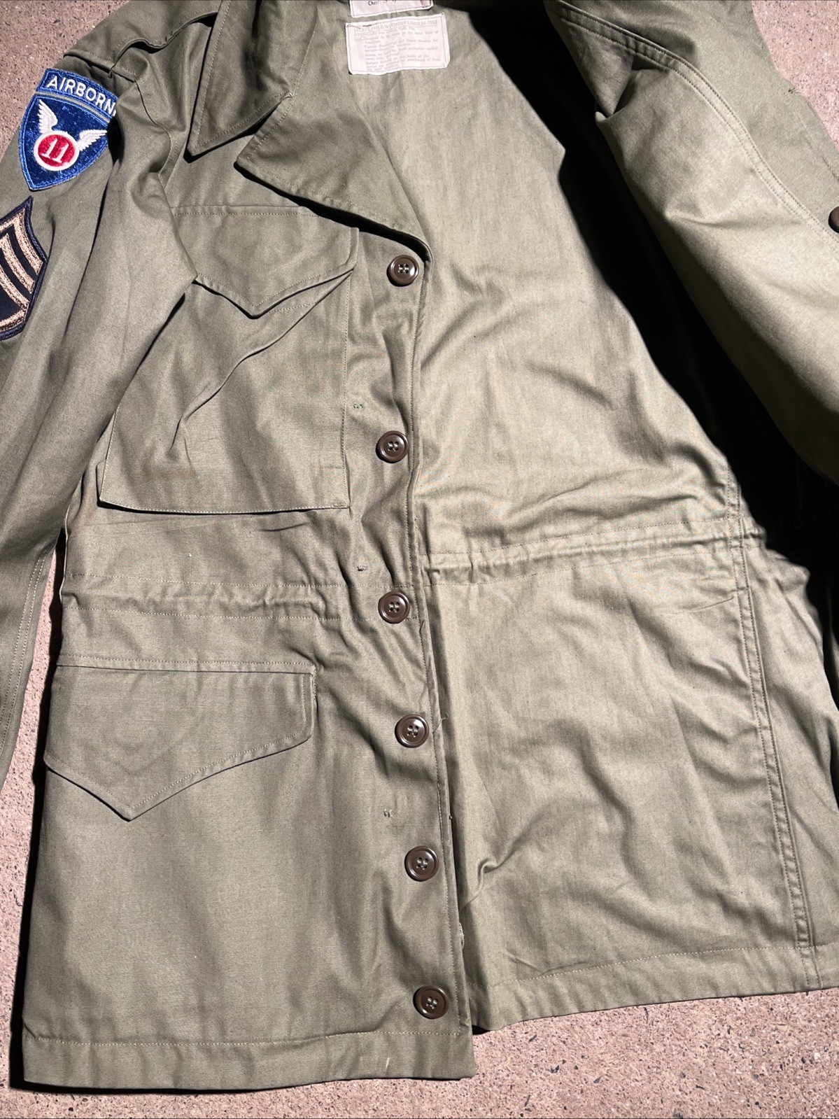 Korean War US Army 11th / 187th Airborne M-1950 Field Jacket (FF530