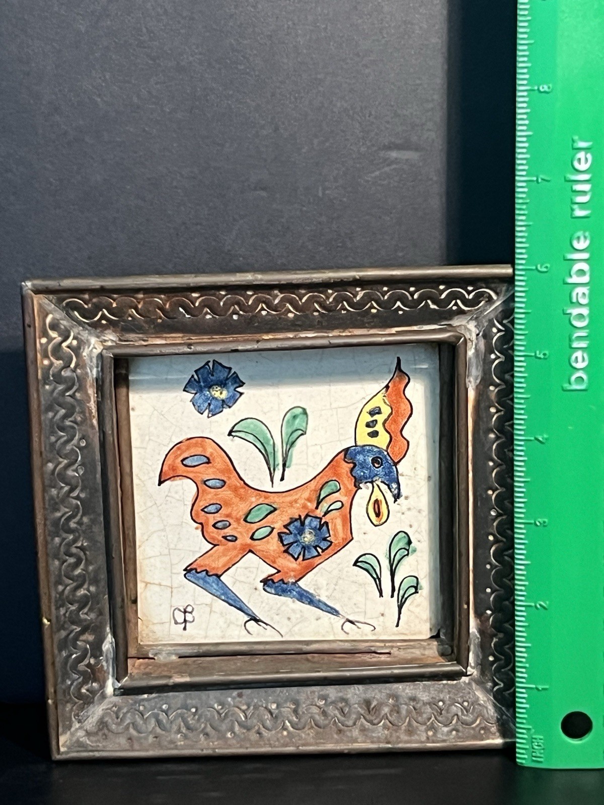 MID CENTURY GENE BYRON TRINKET DISH 6” SIGNED MEXICAN STUDIO ART COLLECTIBLE