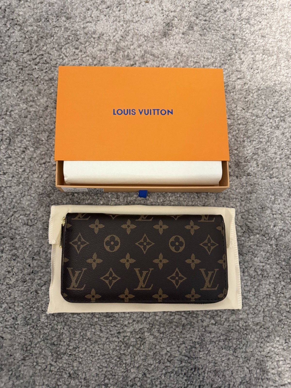Louis Vuitton Monogram Zippy Zip Wallet Brown Long Wallet