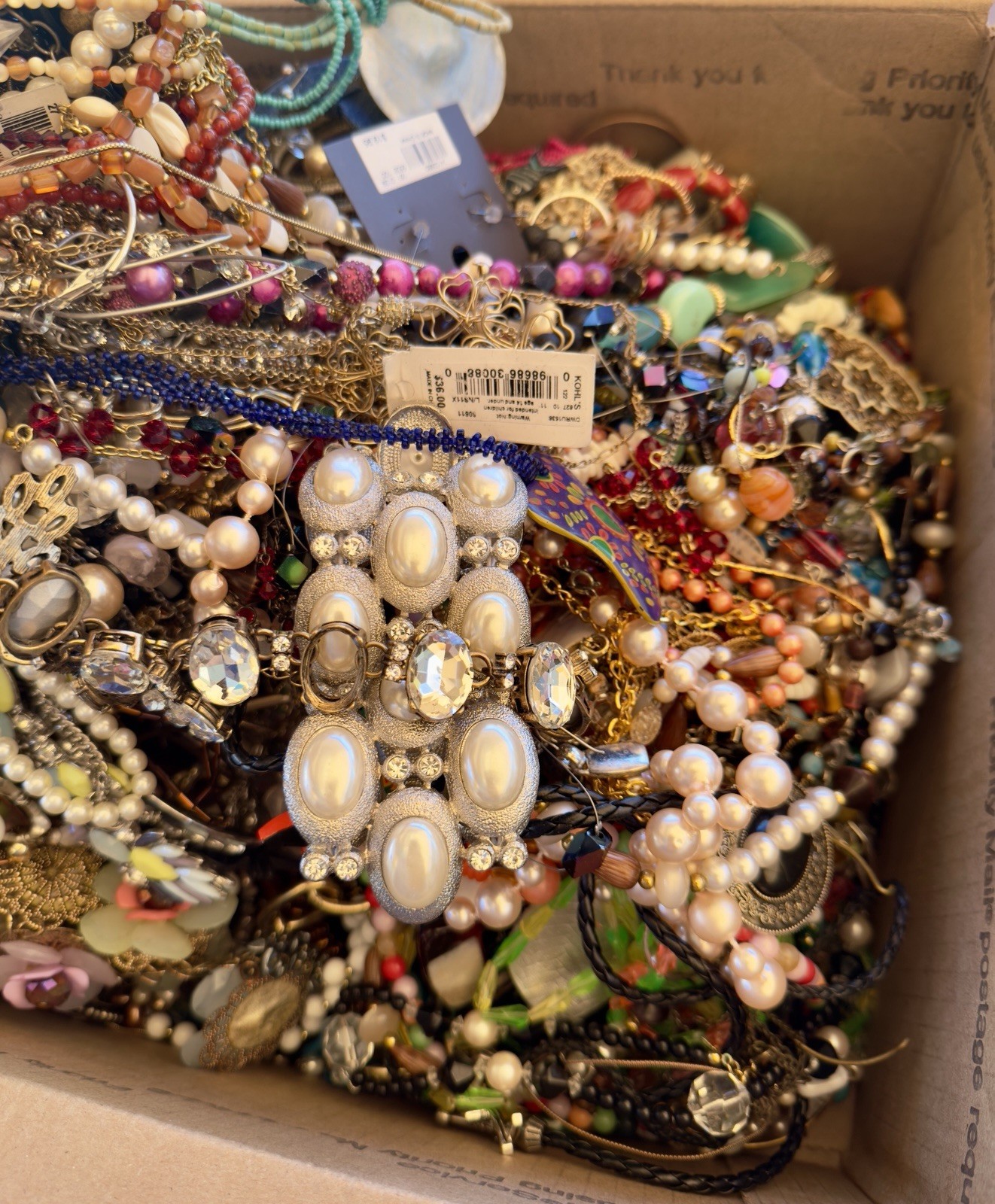 MIXED JEWELRY LOT CRAFT REPAIR, RESELL, REPURPOSE, VINTAGE TO NOW! 20 POUNDS
