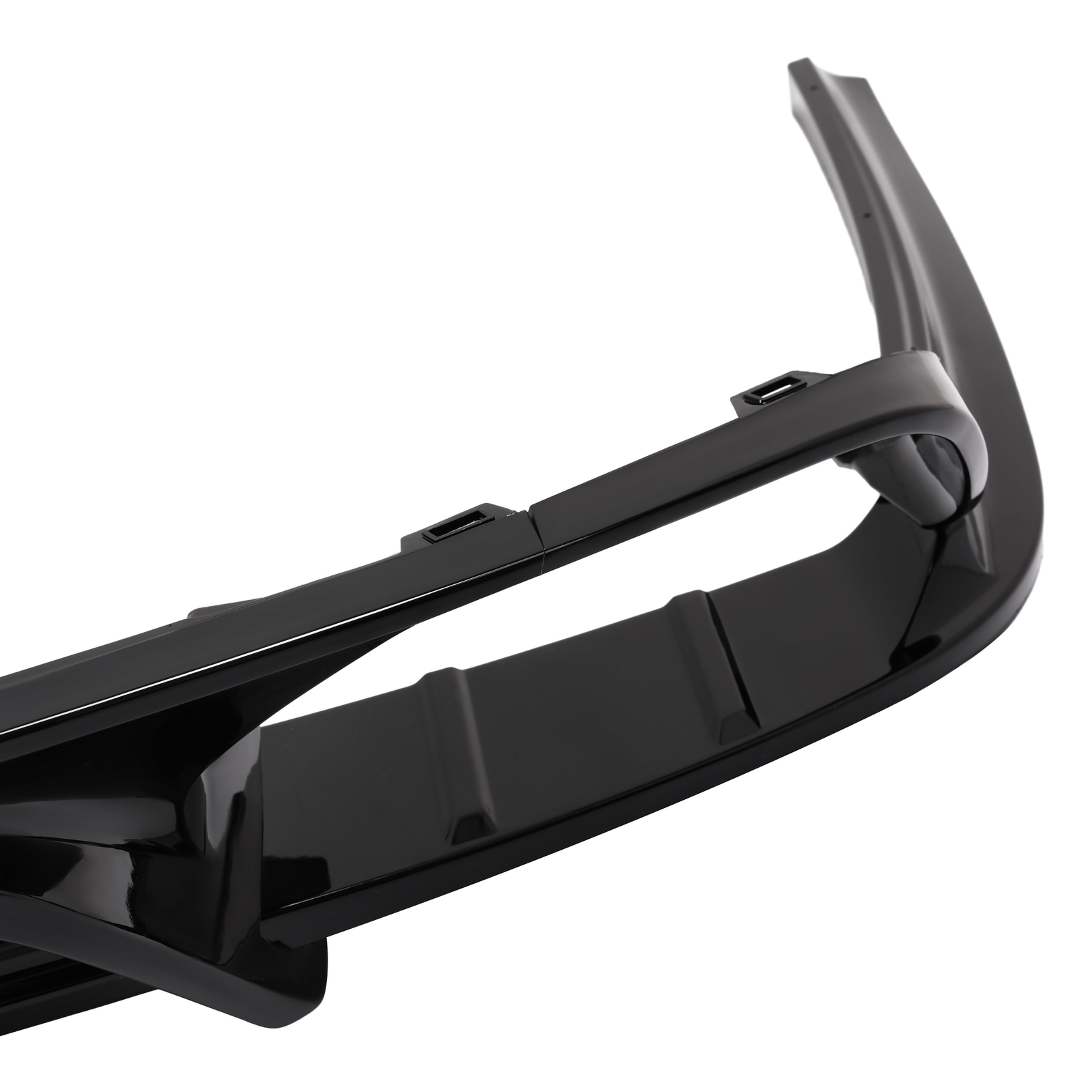 Fits 2018-2022 Honda Accord NEW Rear Bumper Diffuser & Light Glossy Black Trim