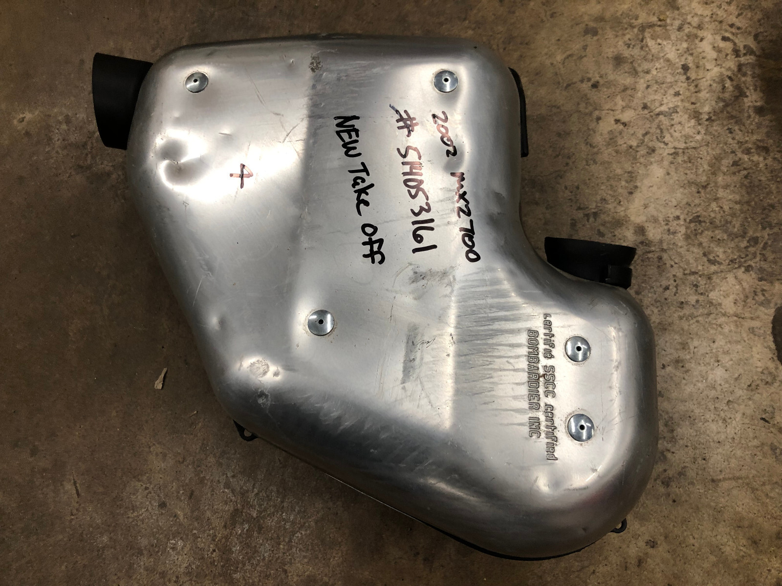 2001-2002 Ski-Doo MXZ 700 OEM formula Exhaust Silencer Muffler Pipe