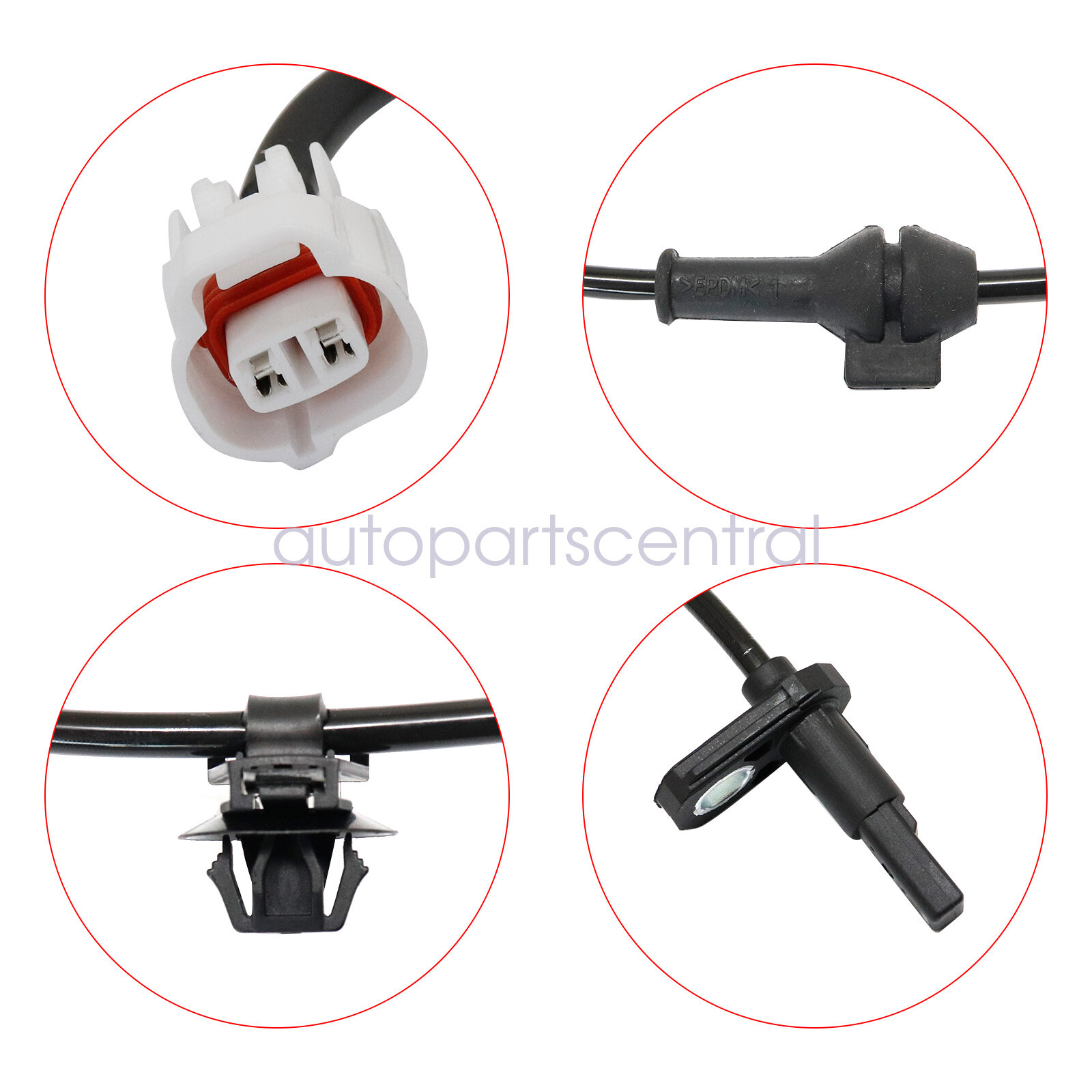 2x ABS Wheel Speed Sensor Front Left+Right For Mitsubishi Mirage 4670B087