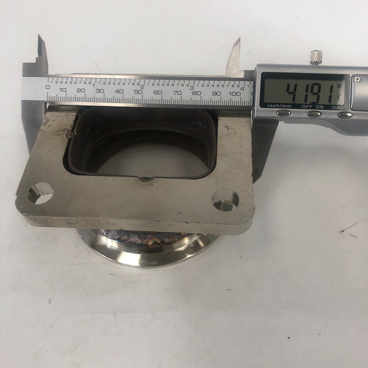 3" V-Band Flange to T4 -4 Bolt Turbo Charger Flange Conversion Adapter