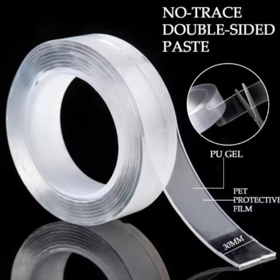 Alien Nano Tape Double Sided Heavy Duty Reusable Adhesive Stick Transparent Tape