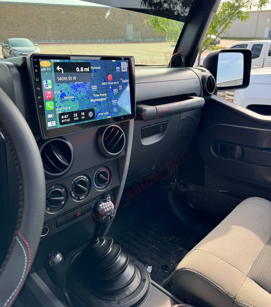 Car Stereo Radio For Jeep Wrangler 2007-2017 Android 13 Apple Carplay GPS WIFI