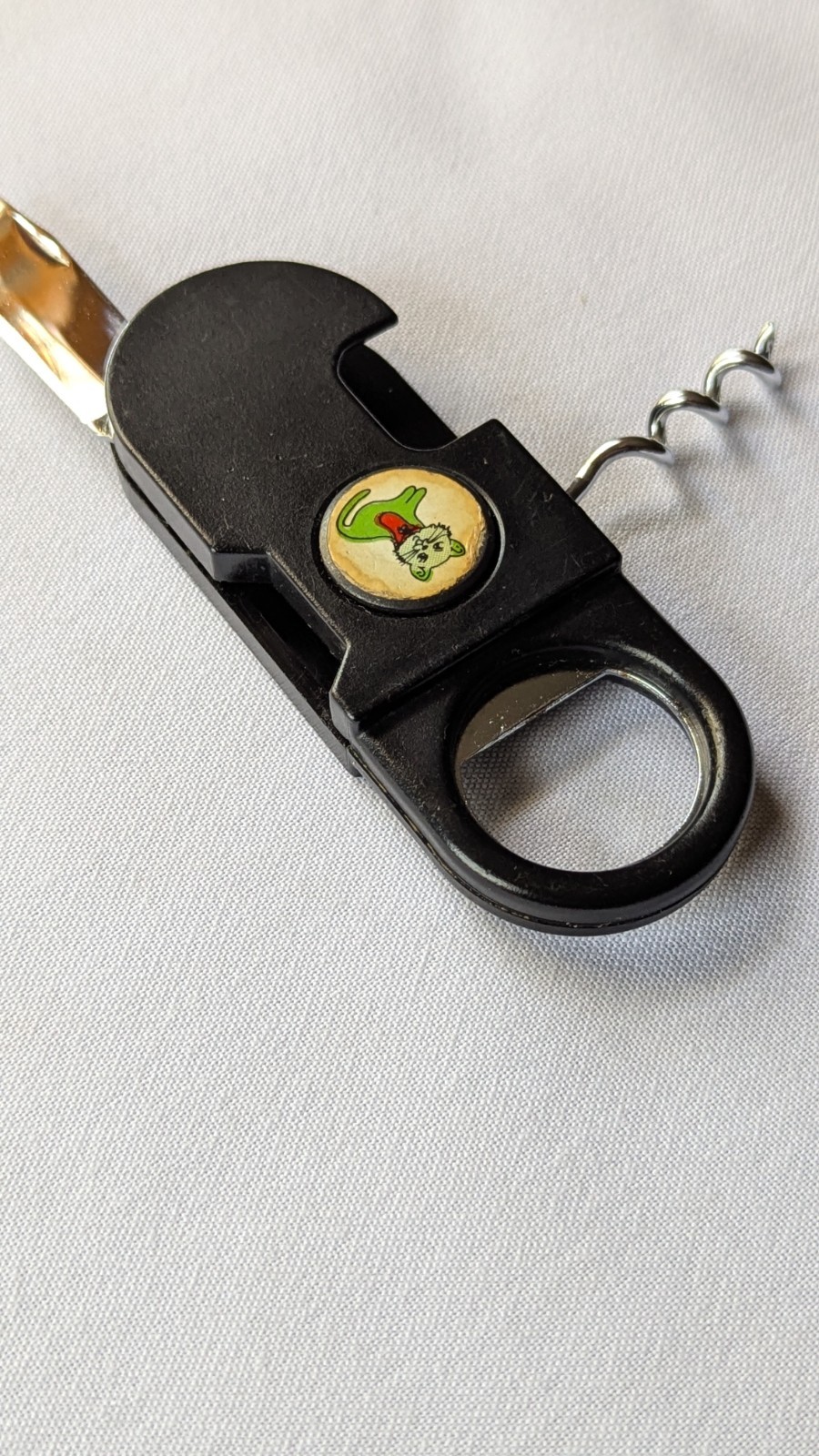 Great Smokey Mountains Advertisment Bar Multi Tool Corkscrew Opener Knife Cat