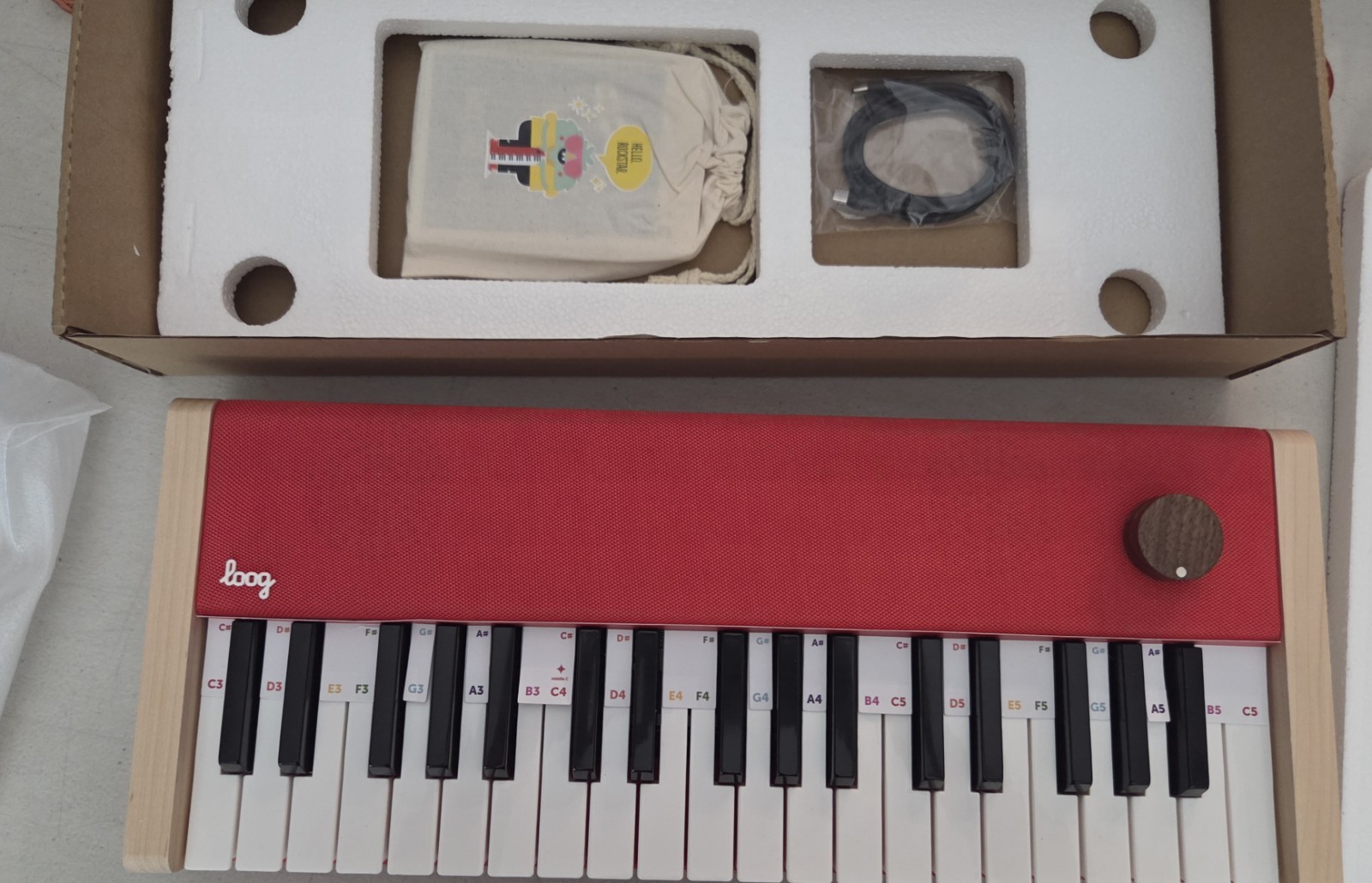 Loog digital piano - portable keyboard for beginners#1356XR6