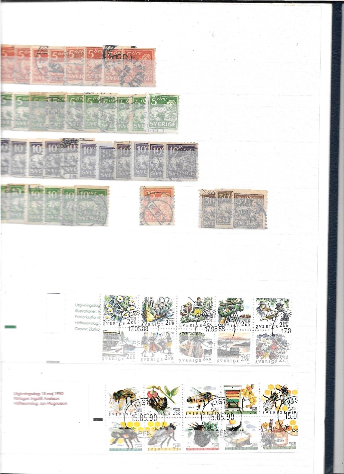 Excellent Sweden collection in stockbook!!