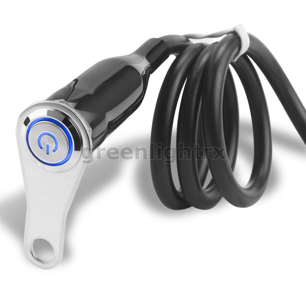 LED Motorcycle Switch ON/OFF Handlebar Mount Push Button 12V Headlight Fog Light