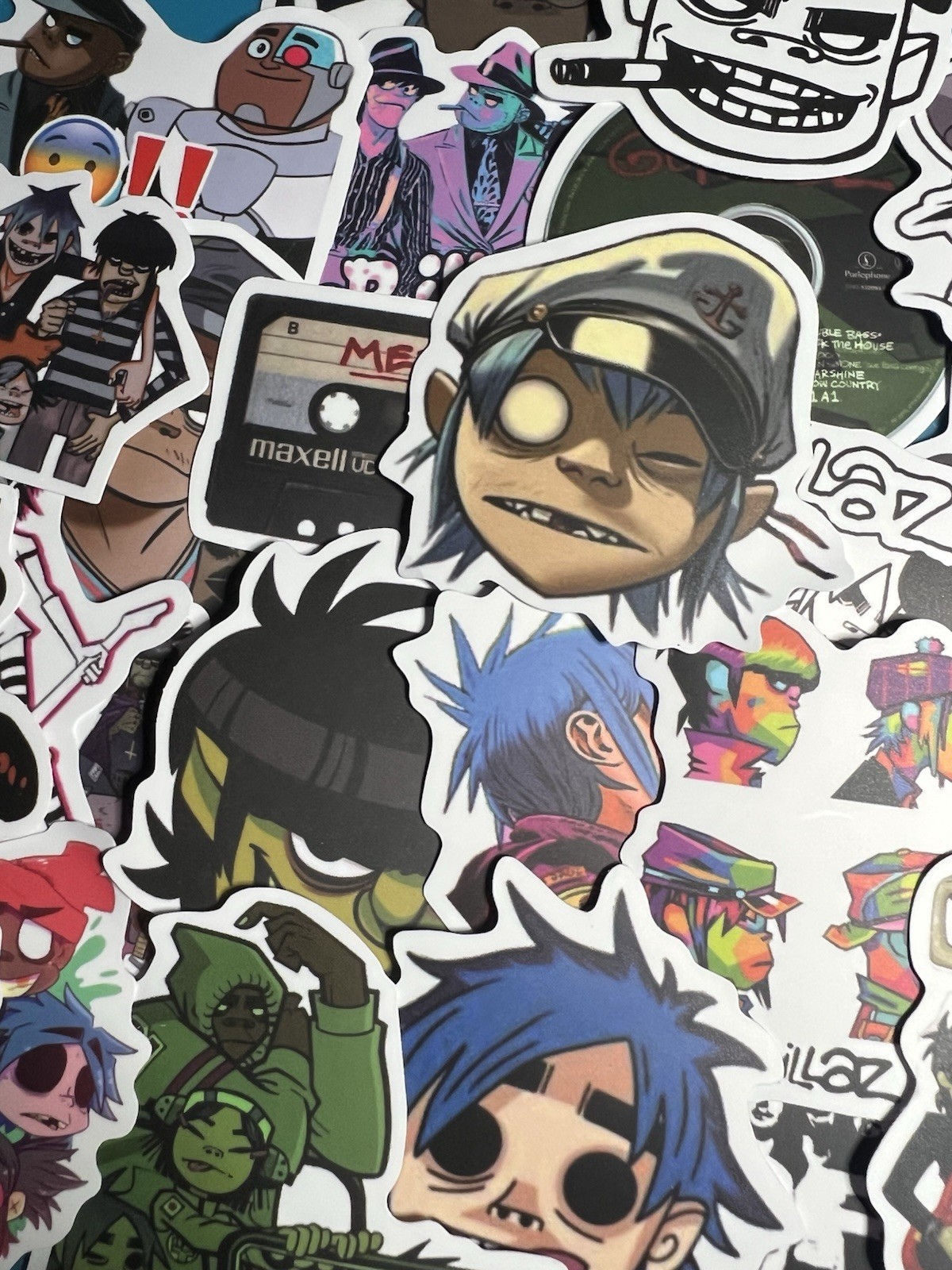 25 Piece Mix Lot 2” Gorillaz Stickers, Music, Band, Water Bottle Decal FREE SHIP