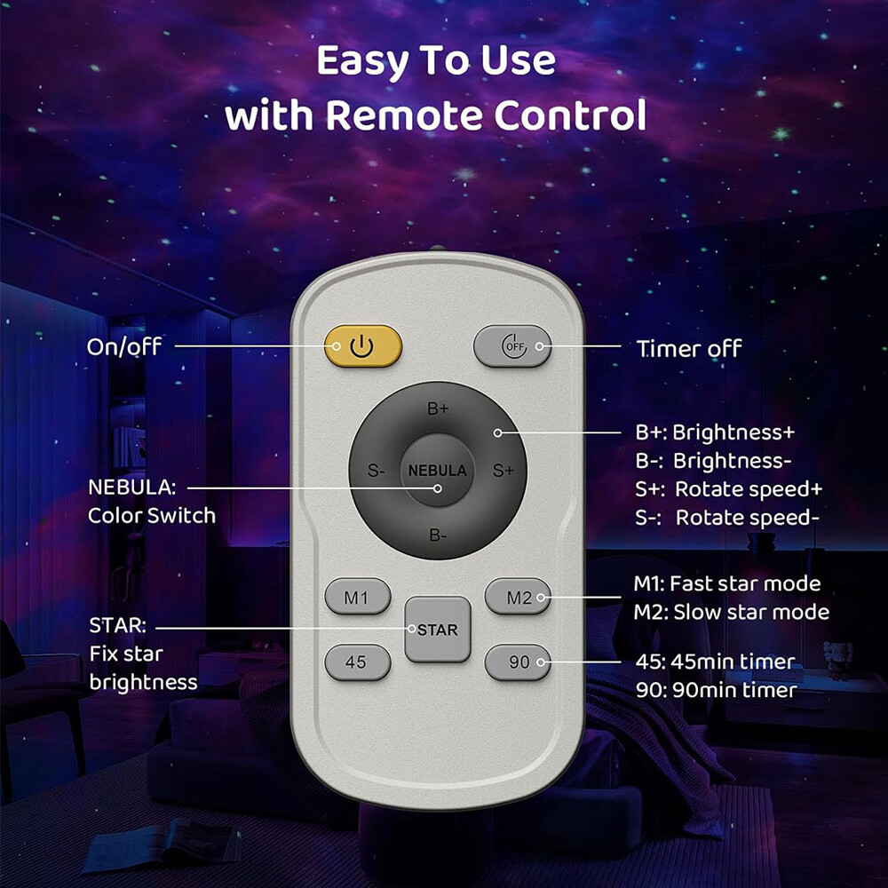 Astronaut Galaxy Projector Starry Nebula Ceiling LED Night Lights for Decor Gift