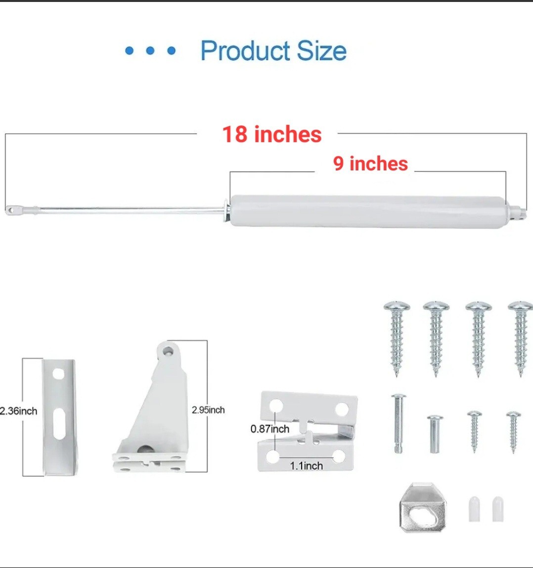 Storm Door Closer, Gray,Door Closure with Hold Open Feature & Smooth Closing Mot