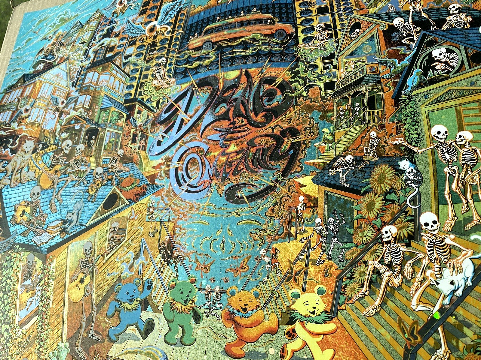 Dead & Company GALAXY FOIL Poster Sphere Las Vegas May 16 2025 #/335 Miles Tsang