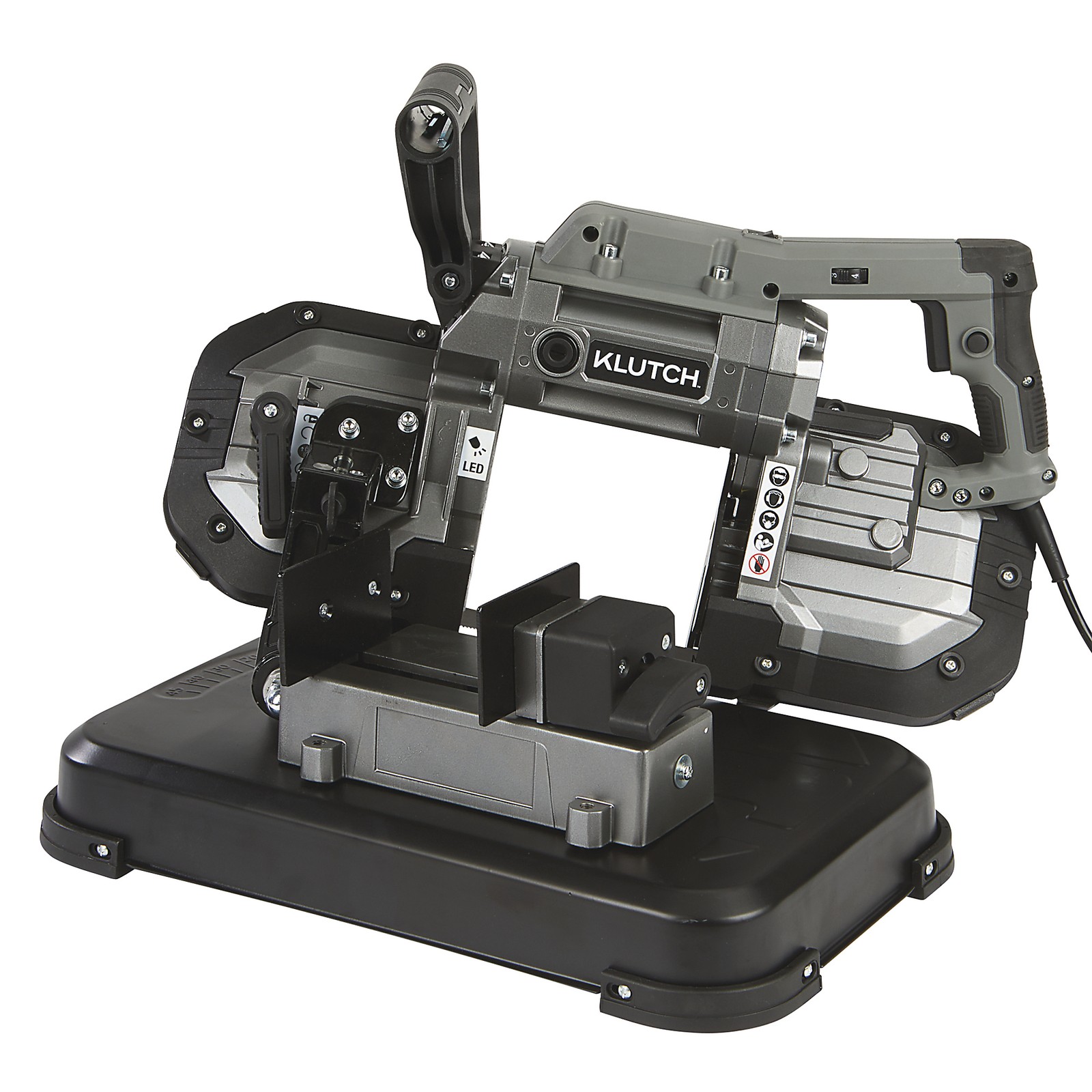 Klutch Electric Portable Benchtop Bandsaw, 120V