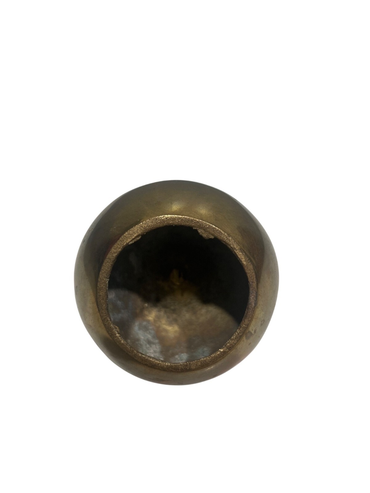 Solid Brass Apple Paperweight Or Decorative Accent