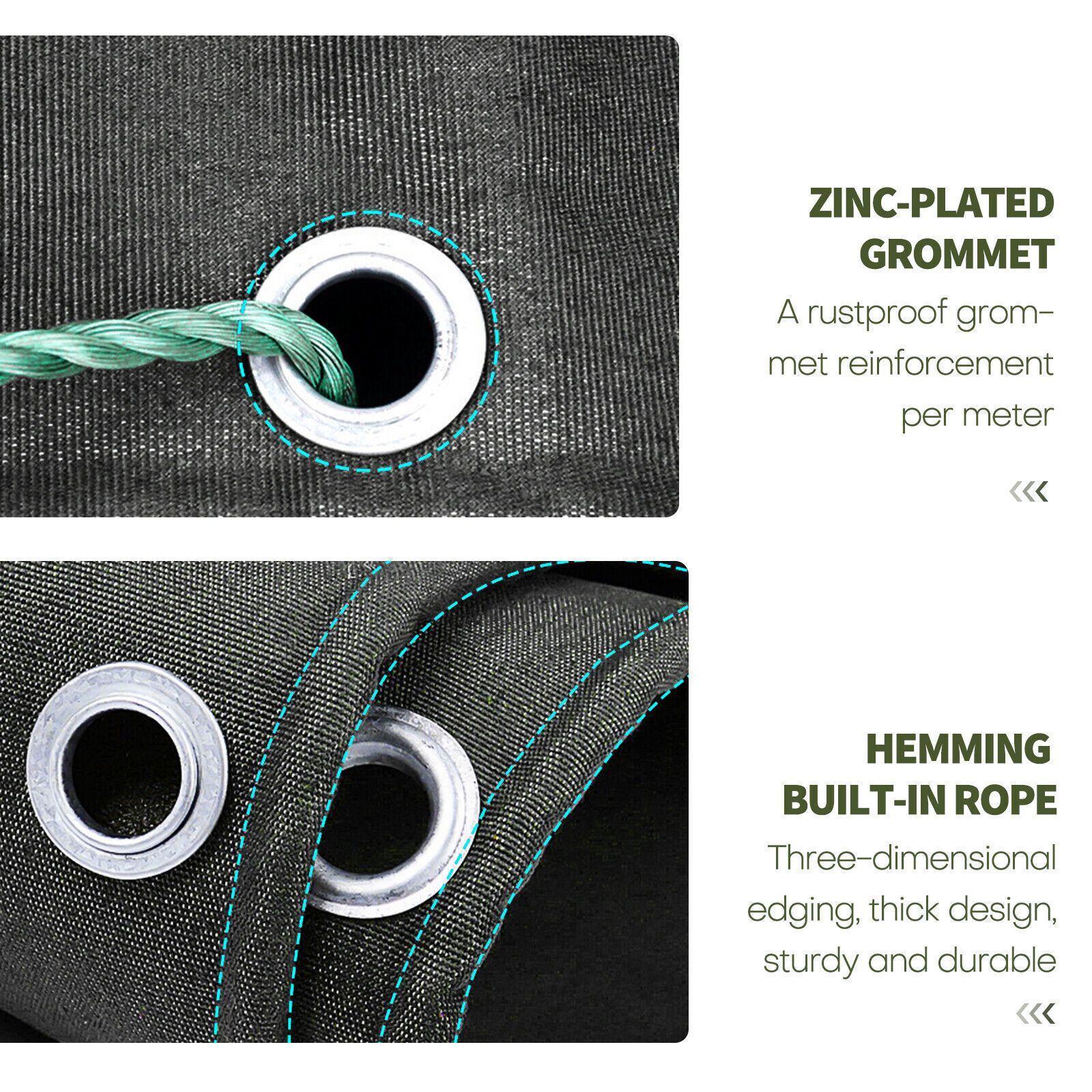 16oz Heavy Duty Canvas Tarp Thick Camping Garden Tarpaulin Cotton Shade Tent