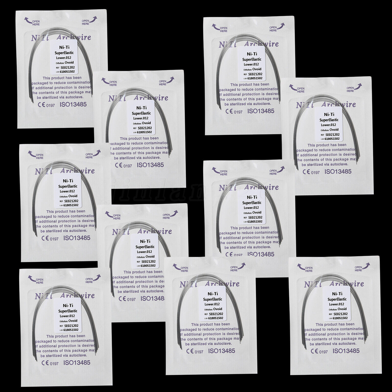 Arcos de Dental Ortodoncia Redondos Niti Arco de Alambre Su Arch Wire 0.99 USD