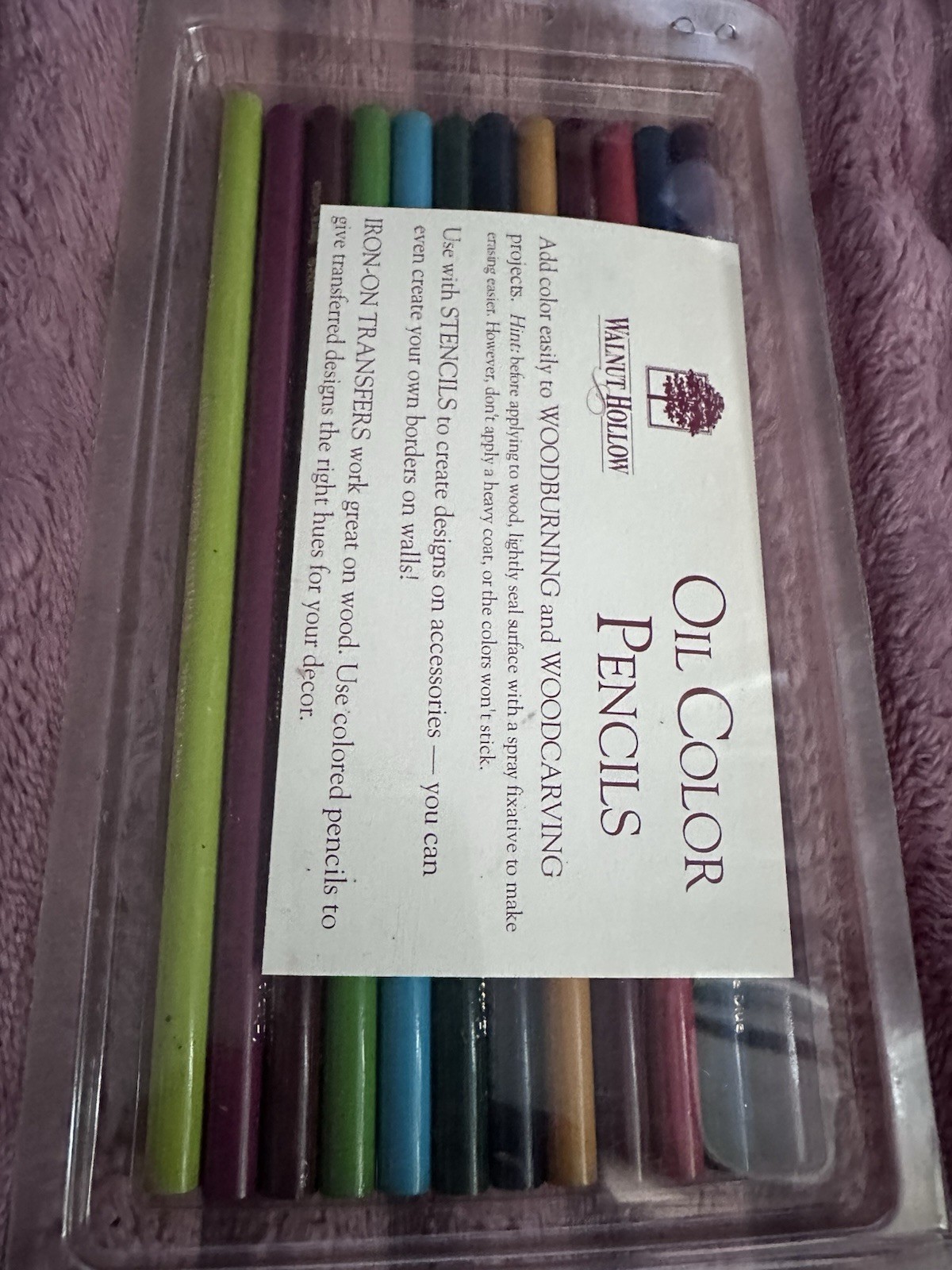 WALNUT HOLLOW OIL COLOR PENCILS 24 PACK NO 9924 NEW