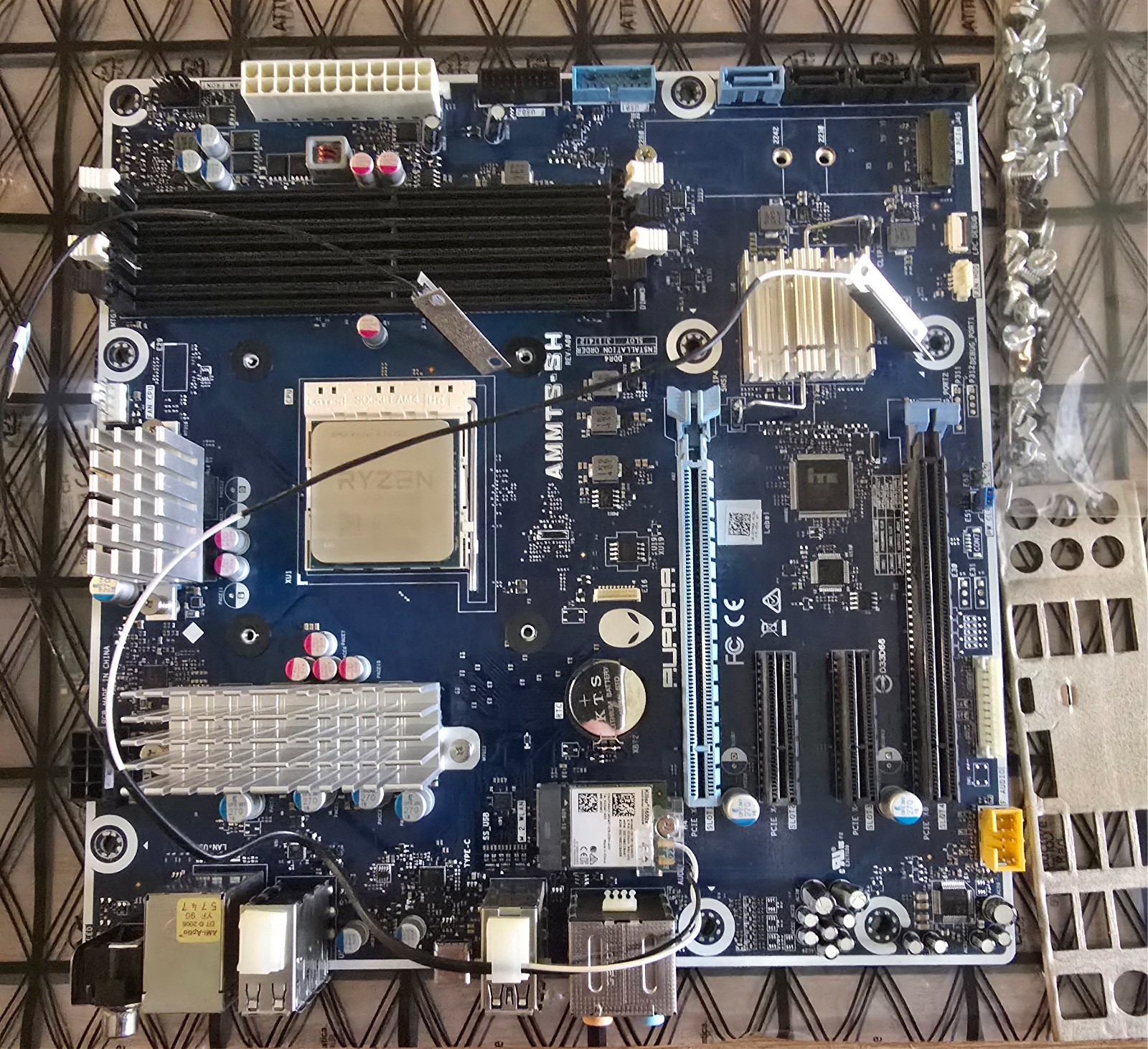 Alienware AM4 Motherboard Ryzen 5 5600 CPU AIO Cooler Bundle Previously Working
