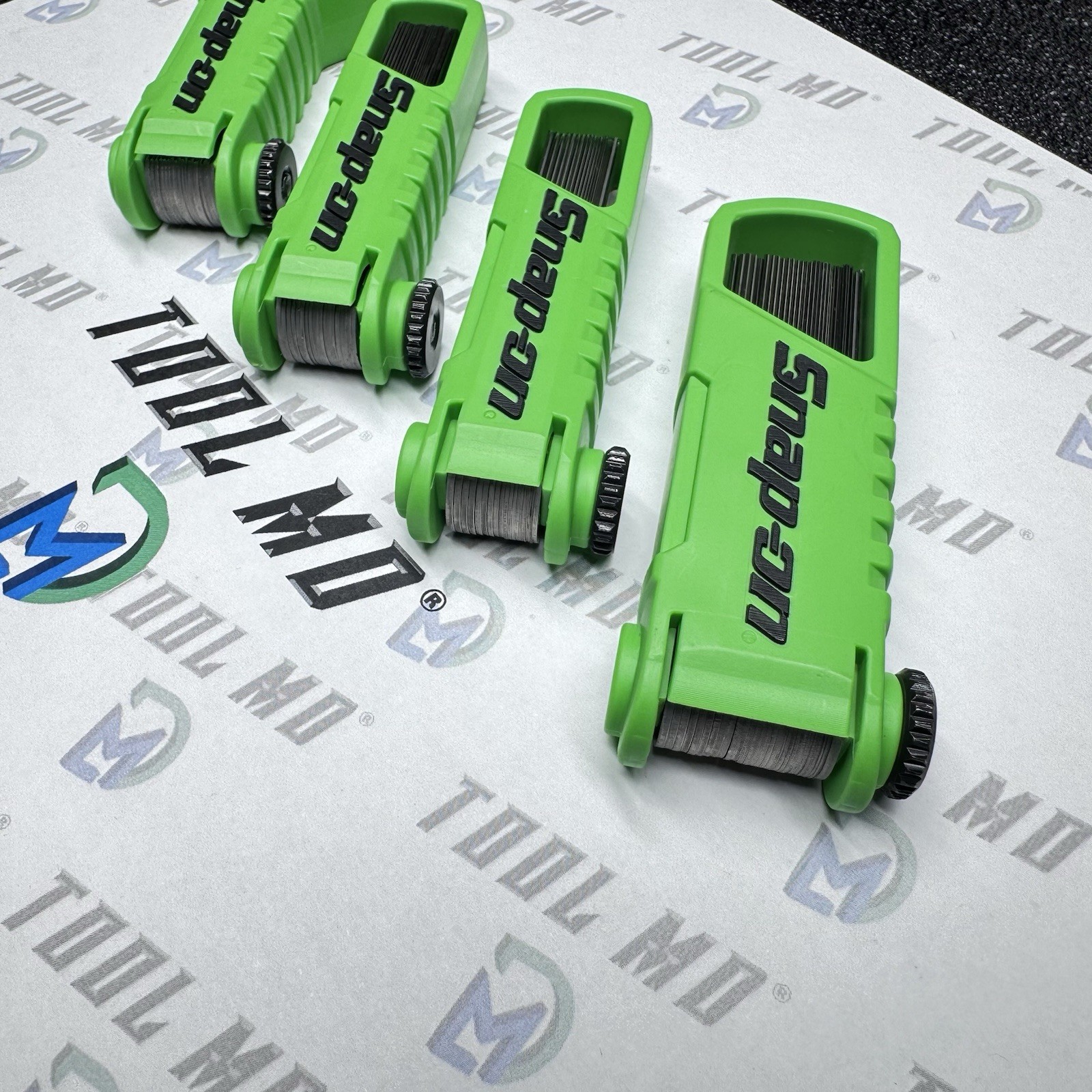 Snap-on Tools USA NEW GREEN 4pc Offset 45° & Straight Feeler Gauge Blade Sets