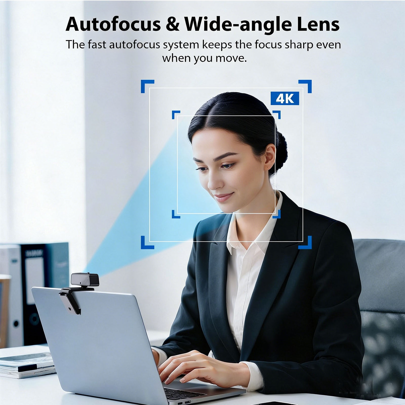 4K USB Webcam Built-in Microphone Autofocus Web Camera for PC Desktop Laptop