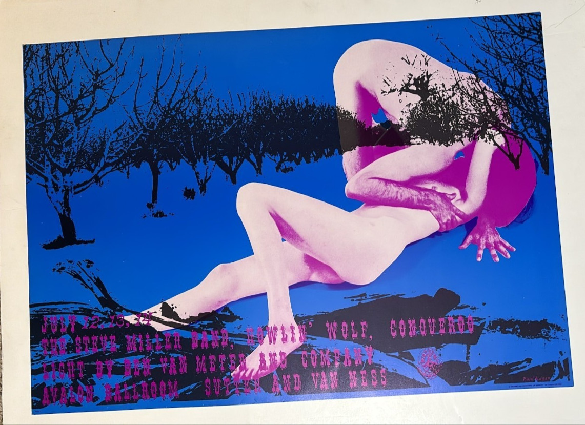 HOWLIN' WOLF STEVE MILLER Original Avalon SF Concert Poster Family Dog FD-127-1