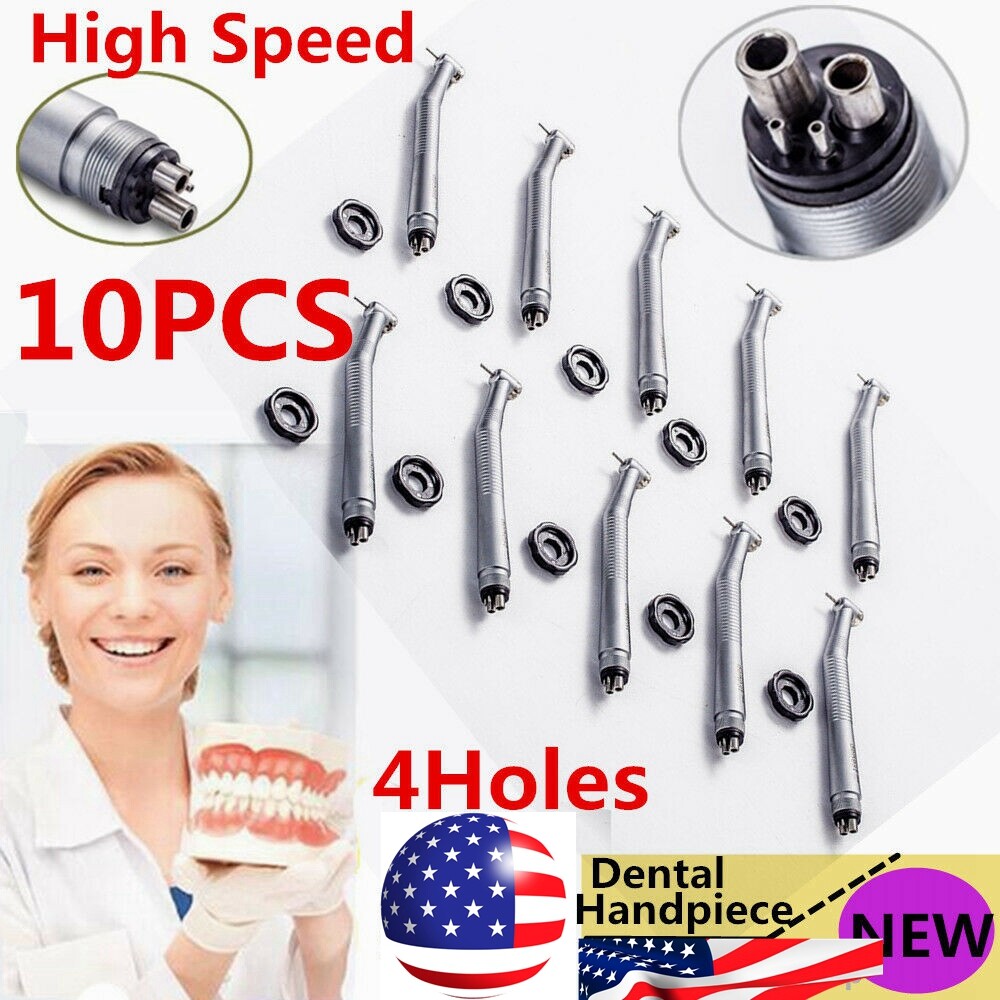 10pcs NSK PANA MAX Style Dental High Speed Handpiece Push Button 4 Hole Y1BA4 SK