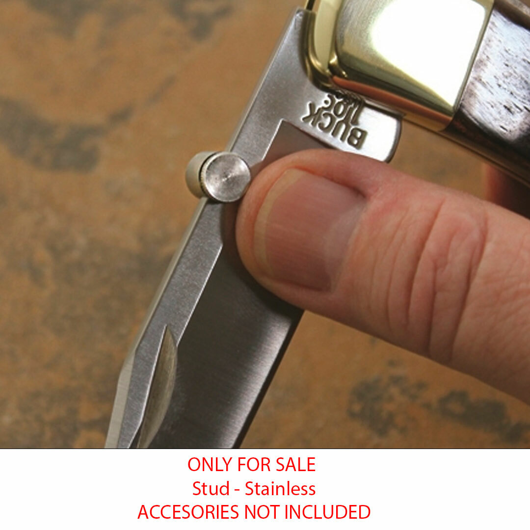 Kiwi Thumb Stainless Stud 0.4" Long 0.28" Diameter 1/8" Blade Slot w/Hex Wrench