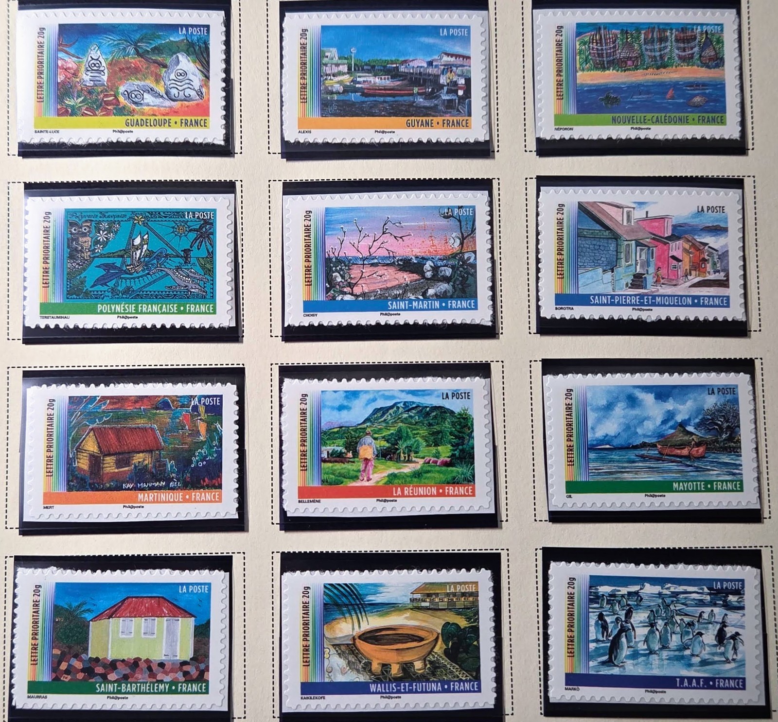 7394 - FRANCE - SCOTT# 4127-4138 (SELF-ADHESIVE) - MNH - PRICED BELOW FACE VALUE