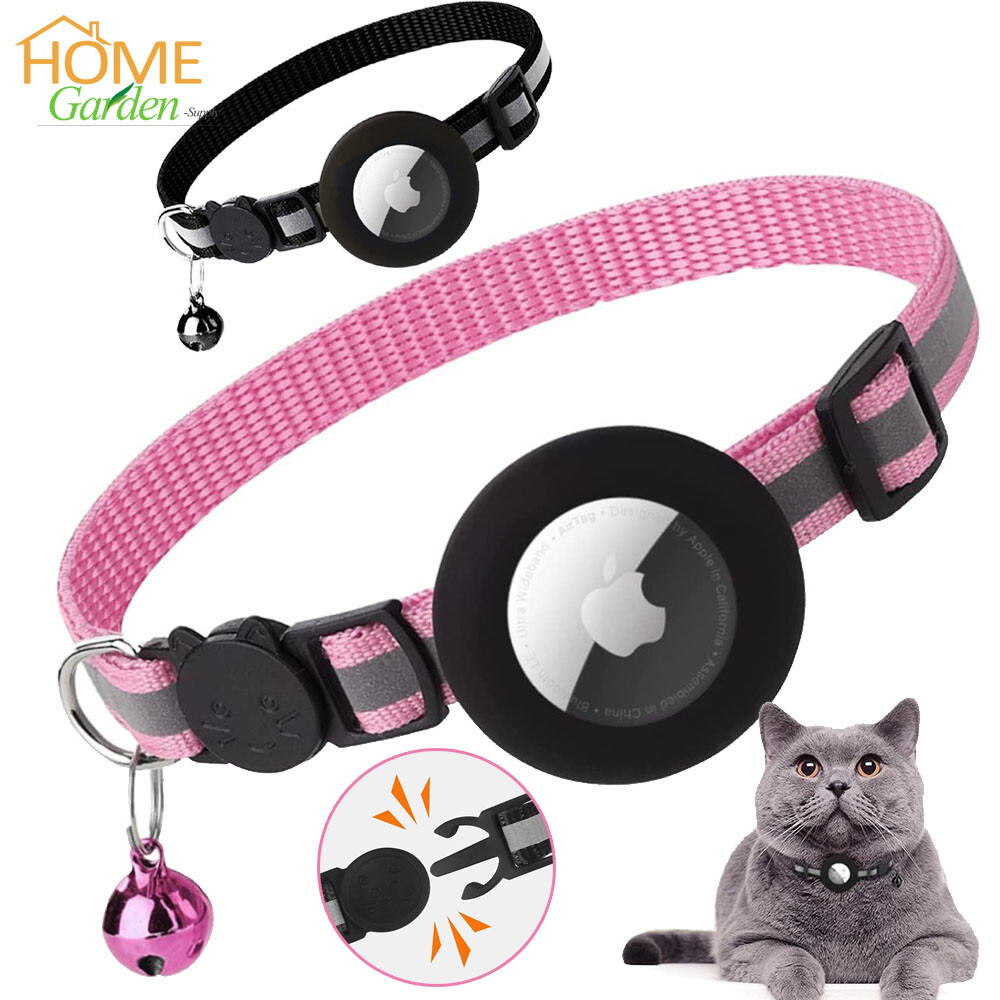 Airtag Cat Collar Breakaway Reflective Kitten For Apple Air Tag Holder Case Pet