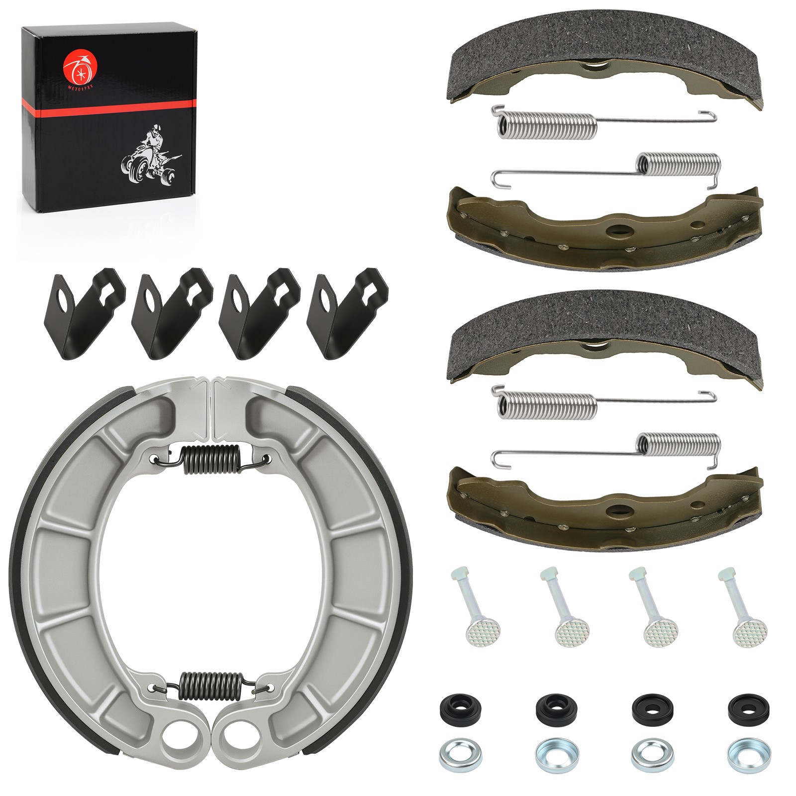 Front & Rear Brake Shoes Kit 2000 - 2006 for Honda Rancher 350 TRX350FE/FM/TE/TM